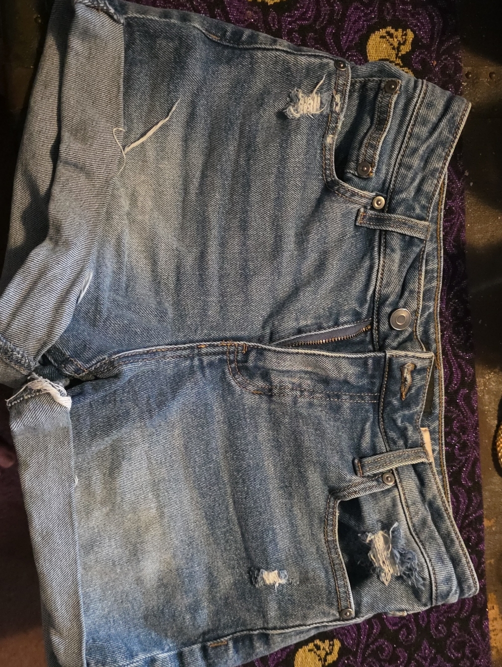 BCBGeneration Light Blue Boyfriend Shorts